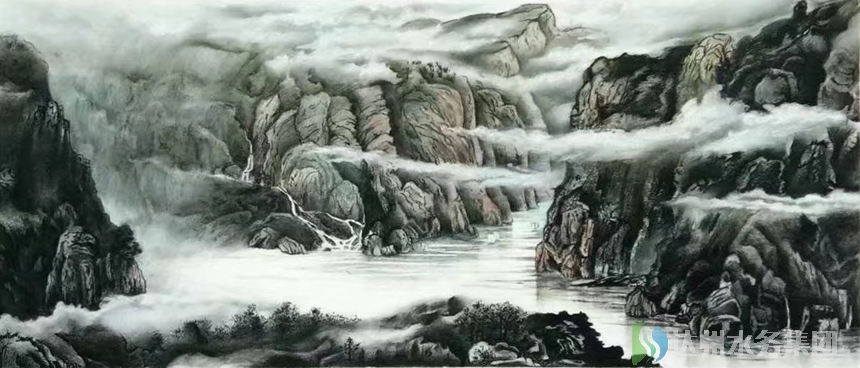 国画《锦绣山河》